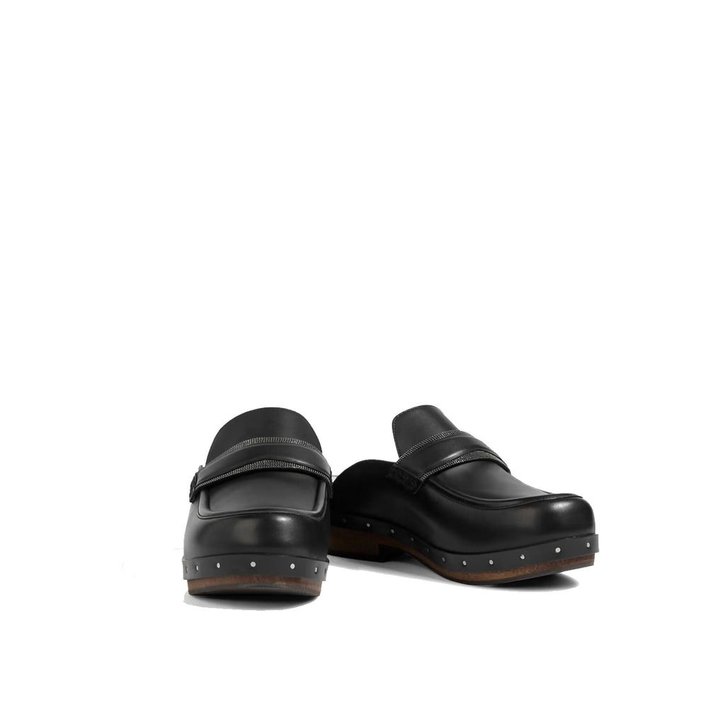 Brunello Cucinelli Leather Clogs Mules
