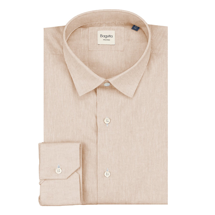 Bagutta Shirts Beige Man