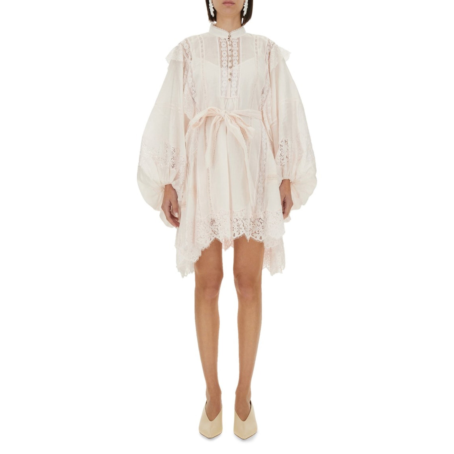 Zimmermann Lace Mini Dress - WOMEN CLOTHING - ZIMMERMANN - Tluxy New