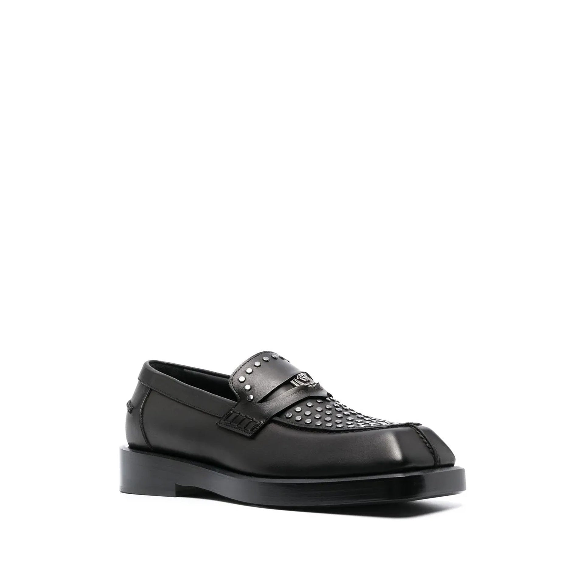Versace Medusa Leather Loafers