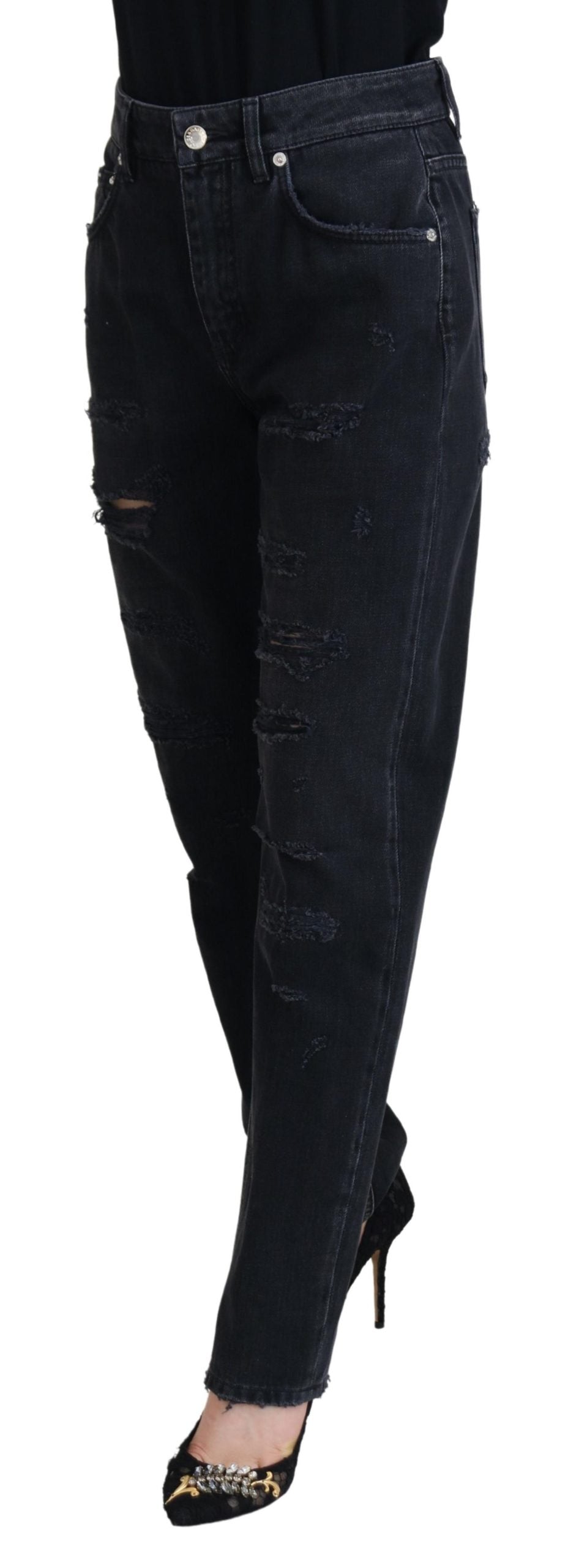 Schicke schwarze Jeanshose von Dolce &amp; Gabbana – Werten Sie Ihre Garderobe auf