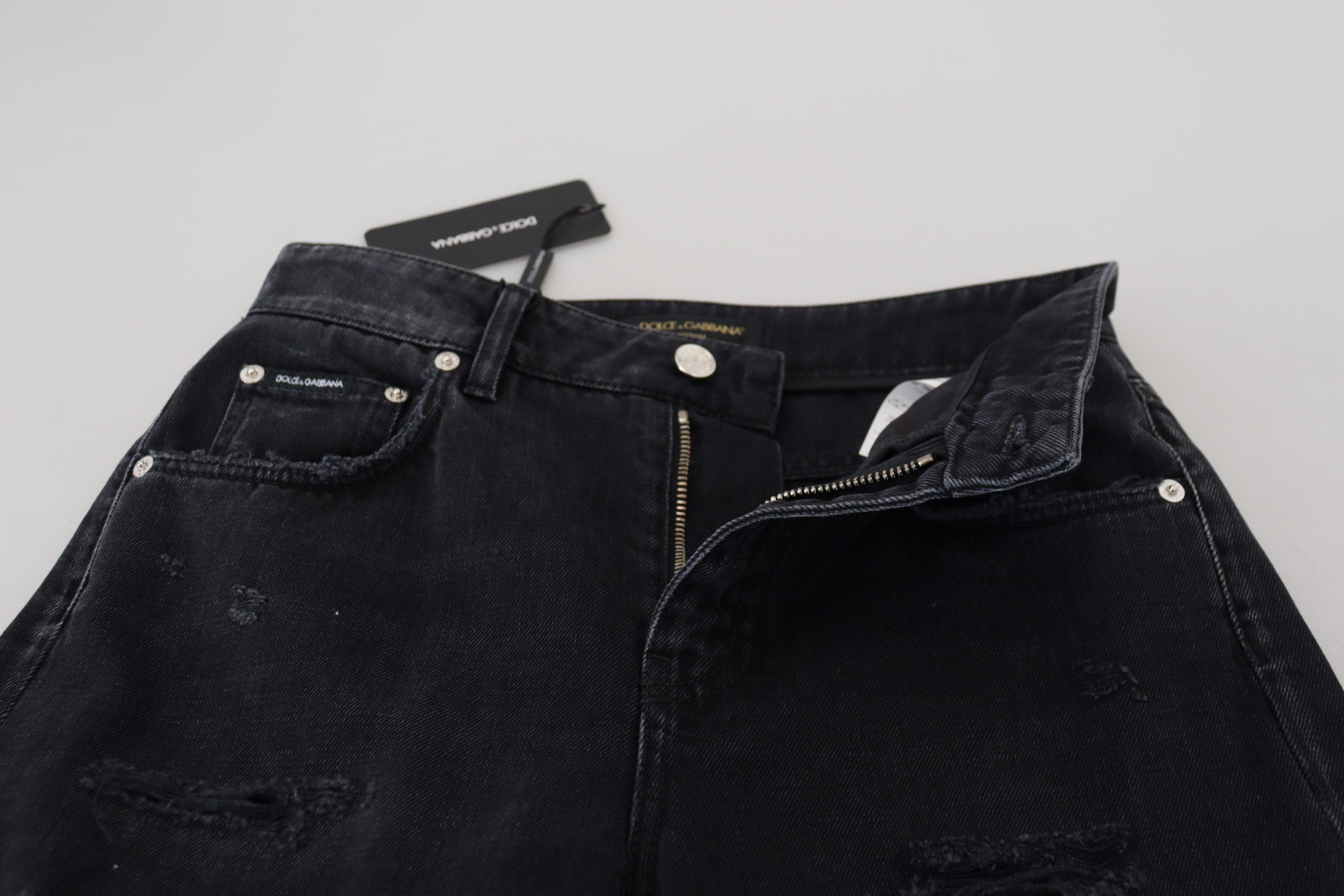 Schicke schwarze Jeanshose von Dolce &amp; Gabbana – Werten Sie Ihre Garderobe auf