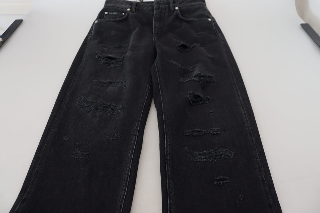 Schicke schwarze Jeanshose von Dolce &amp; Gabbana – Werten Sie Ihre Garderobe auf