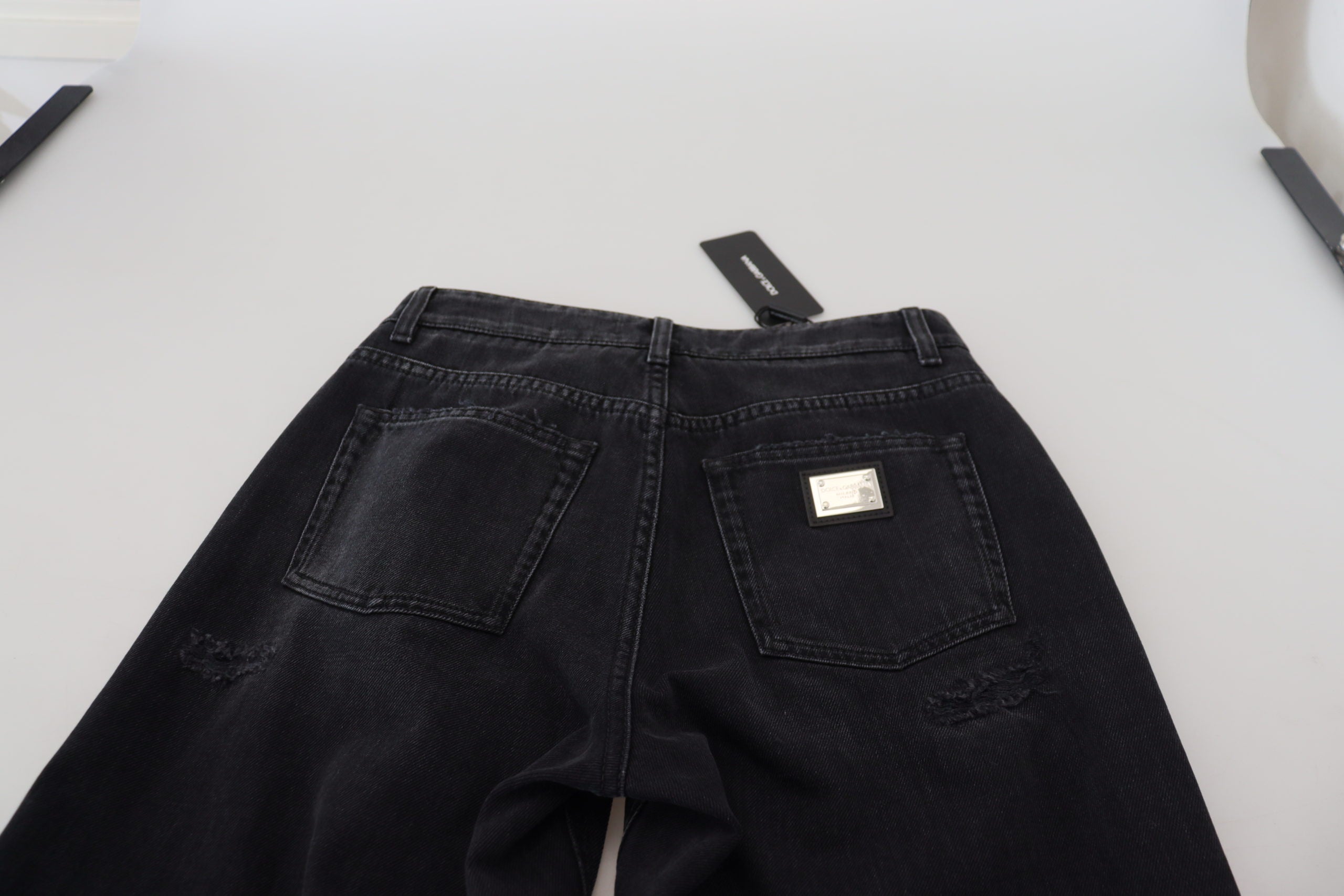 Schicke schwarze Jeanshose von Dolce &amp; Gabbana – Werten Sie Ihre Garderobe auf