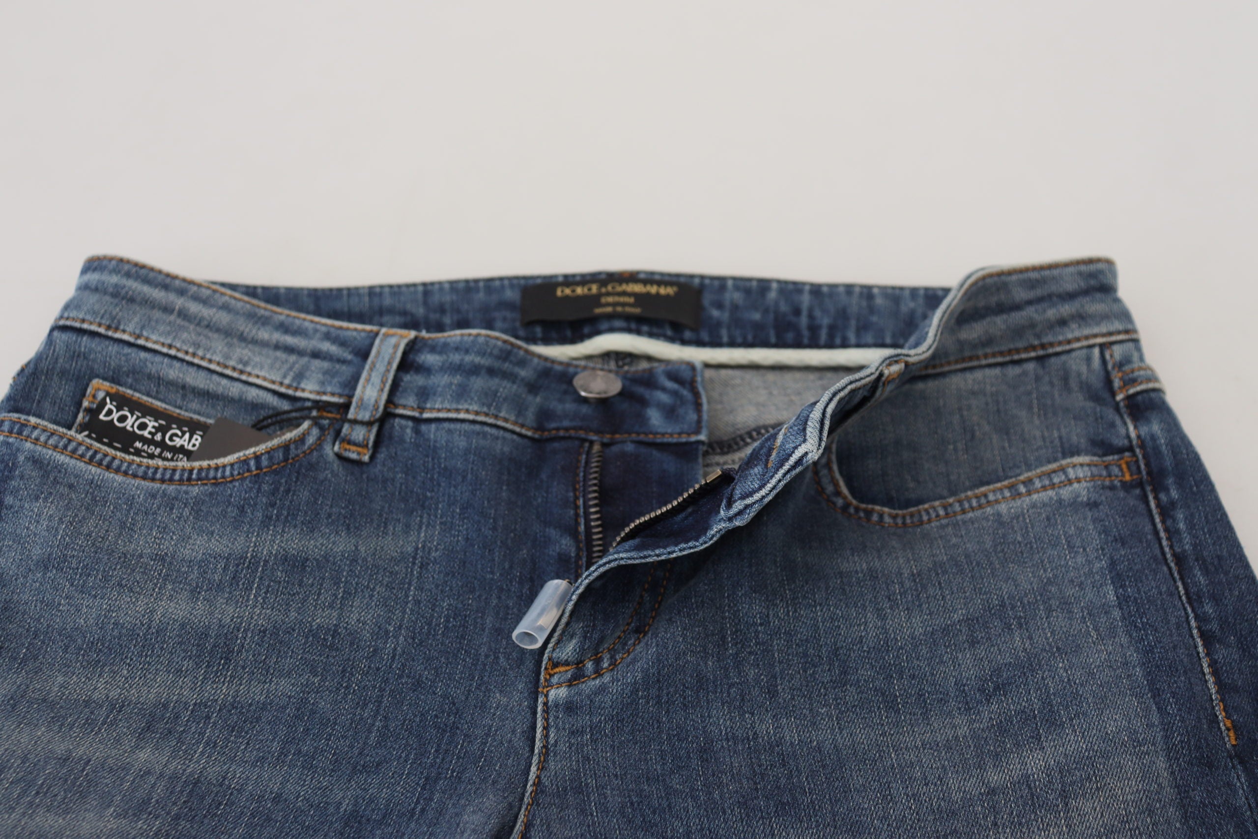 Dolce &amp; Gabbana Elegante zerfetzte Jeanshose – Schicke Freizeitkleidung