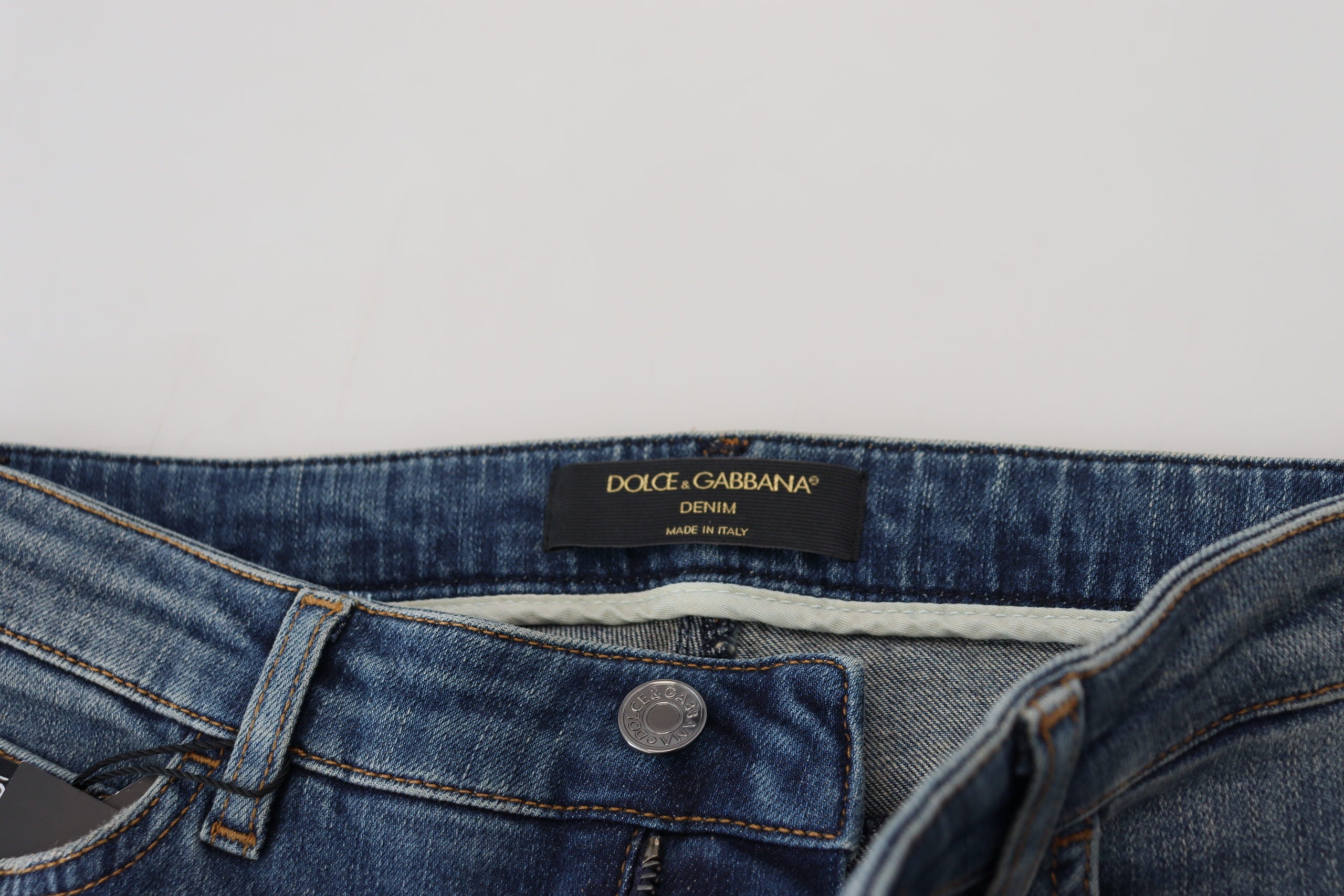Dolce &amp; Gabbana Elegante zerfetzte Jeanshose – Schicke Freizeitkleidung