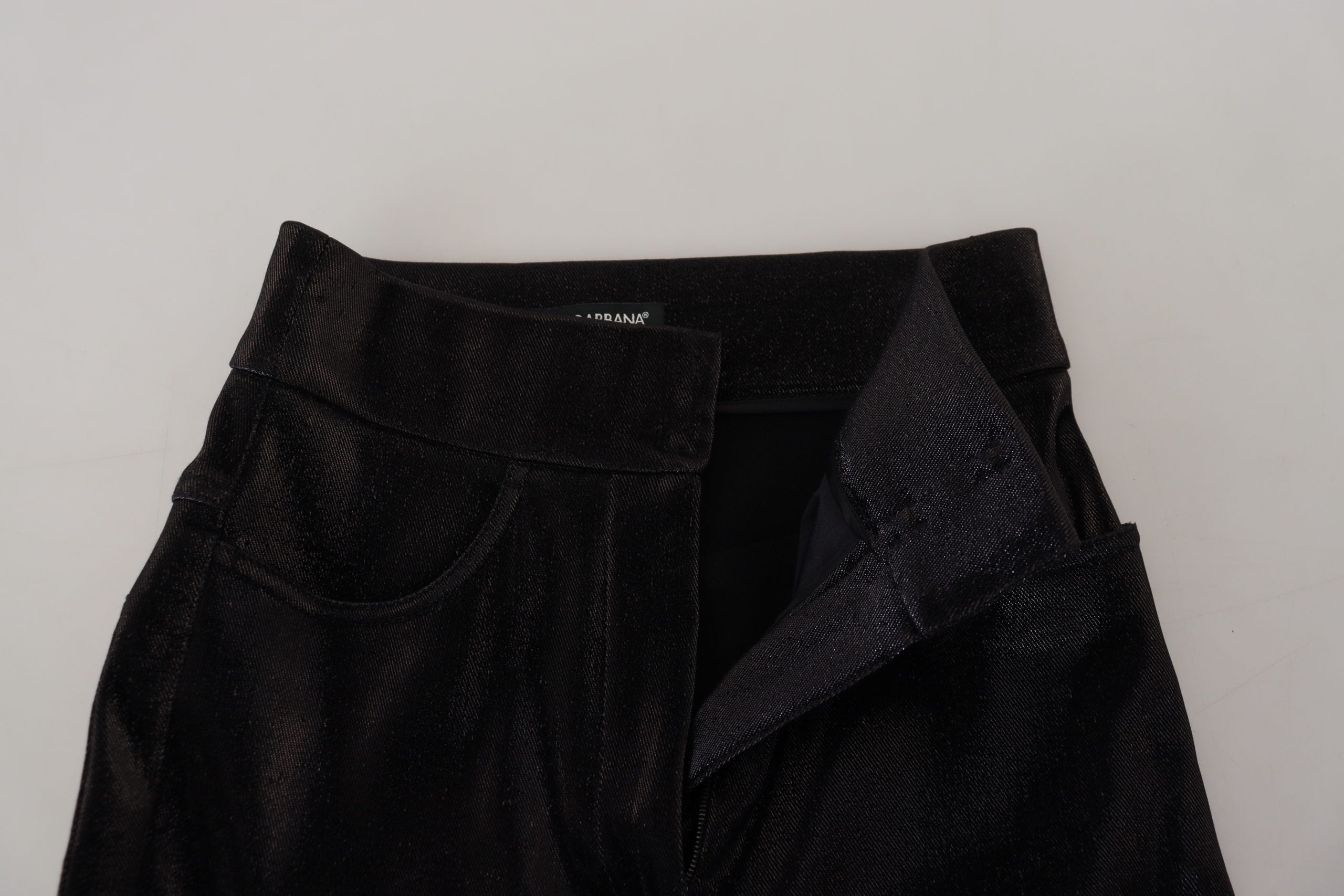 Dolce &amp; Gabbana Elegante schwarze Jeanshose – Tailored Fit