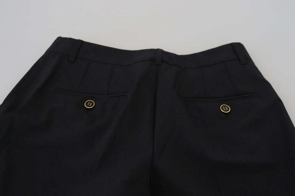 Dolce &amp; Gabbana Schicke Hose aus grauer Wollmischung für gehobenen Stil