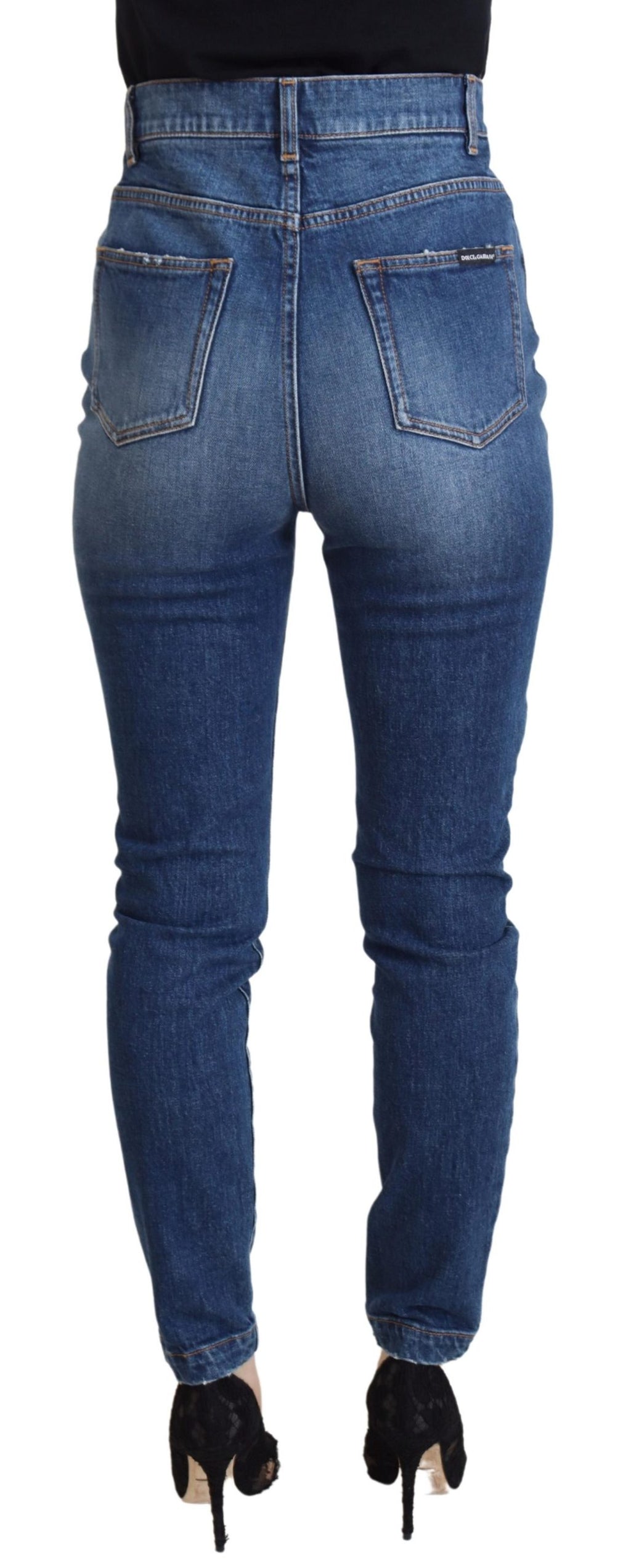 Dolce &amp; Gabbana Elegante blaue Jeanshose – Tailored Fit