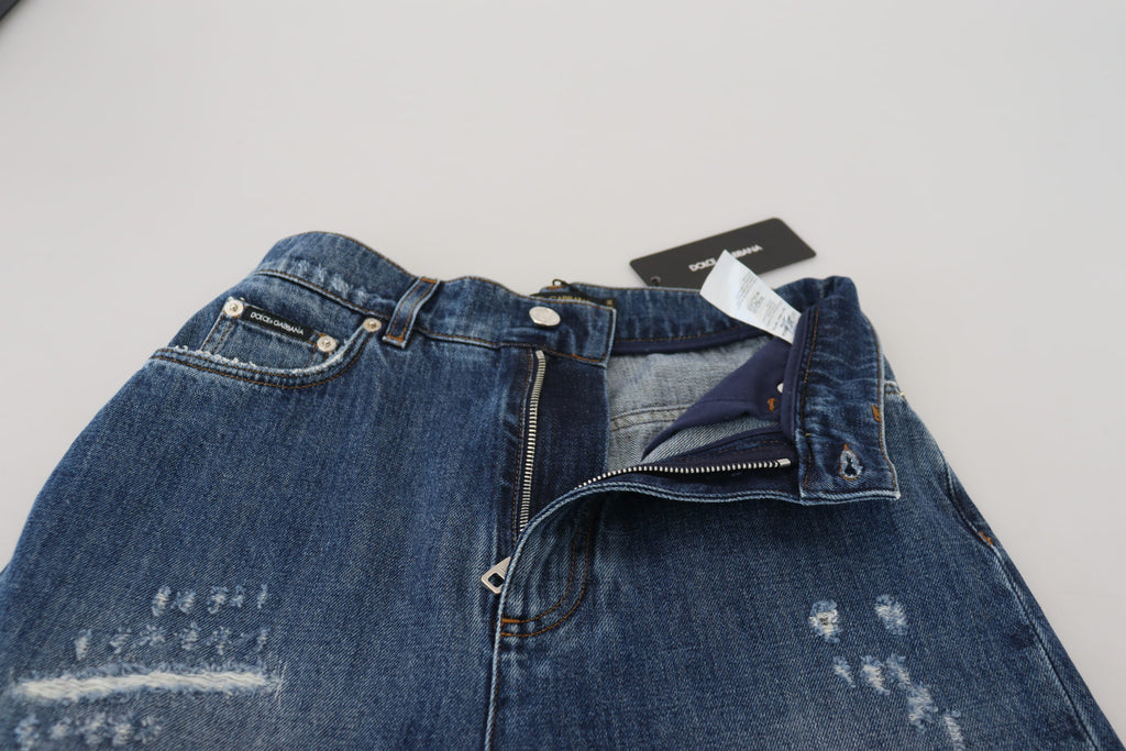 Dolce &amp; Gabbana Elegante zerfetzte Jeans