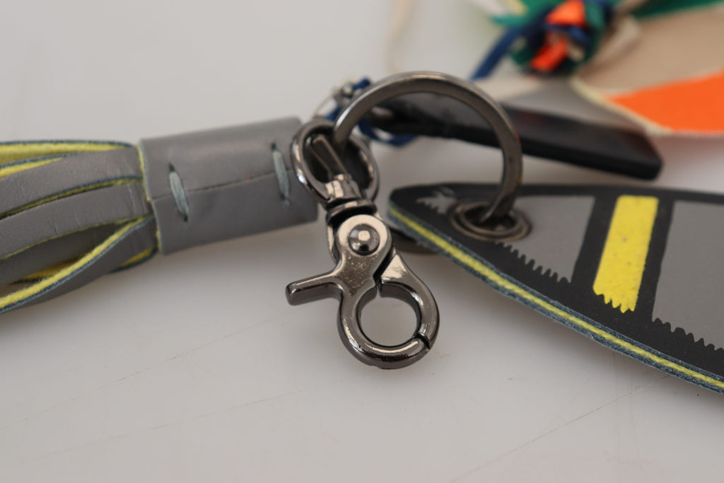 MSGM Schicker mehrfarbiger Schlüsselanhänger &amp; Taschenanhänger