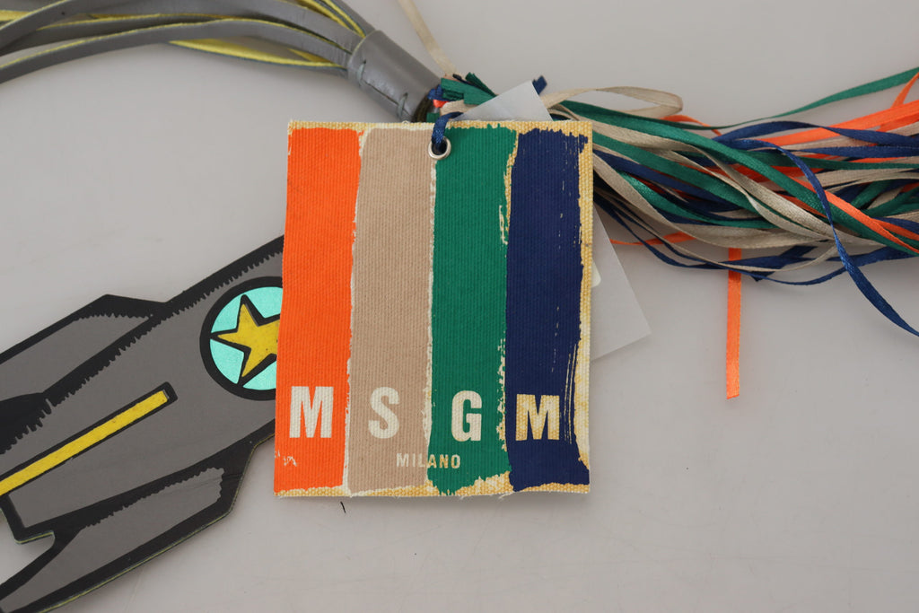 MSGM Schicker mehrfarbiger Schlüsselanhänger &amp; Taschenanhänger