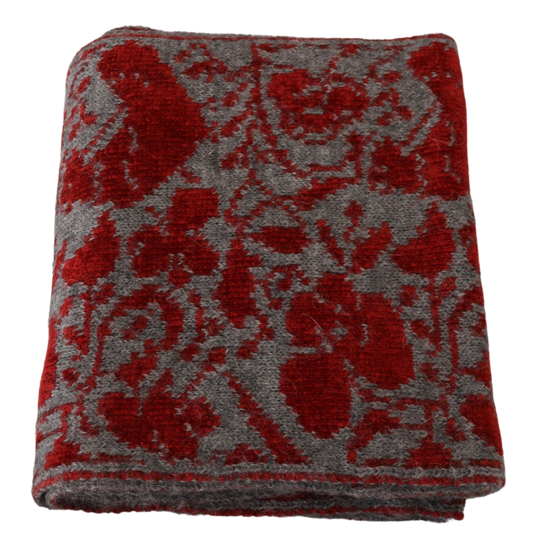 GF Ferre Chic Wickelschal aus Baumwolle in Rot und Grau