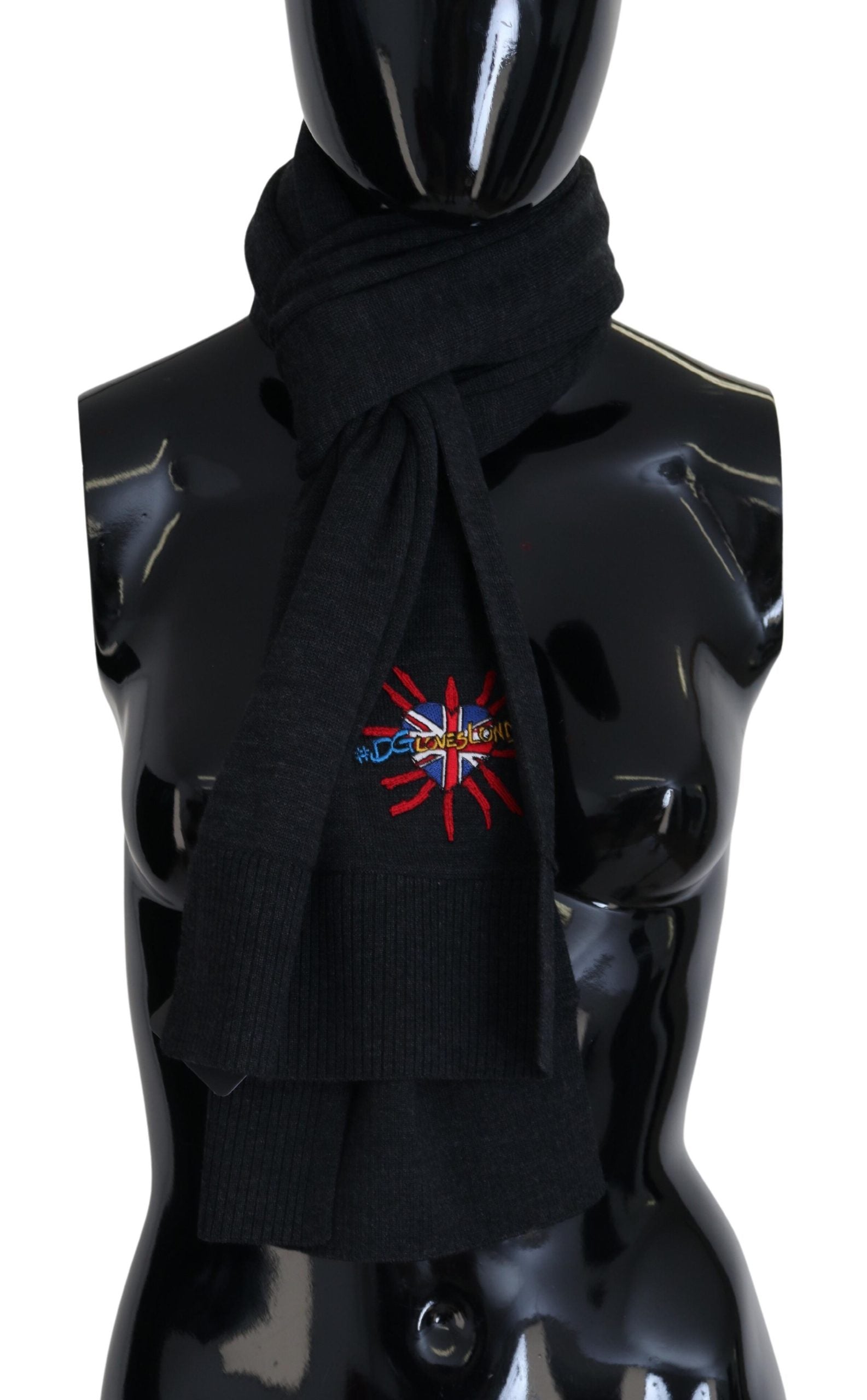 Dolce &amp; Gabbana Eleganter schwarzer Wollschal