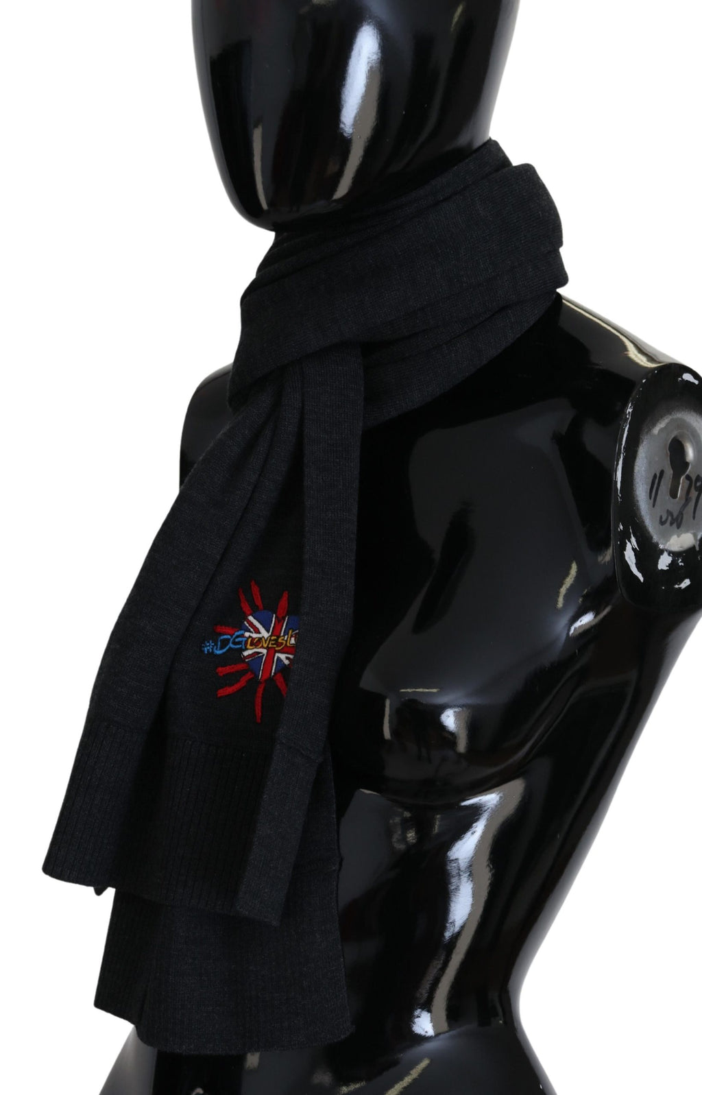 Dolce &amp; Gabbana Eleganter schwarzer Wollschal