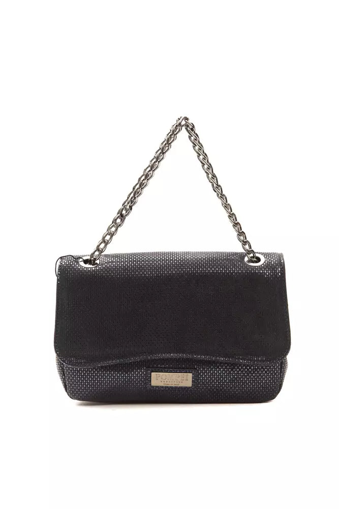 Pompei Donatella Blue Leather Women Crossbody