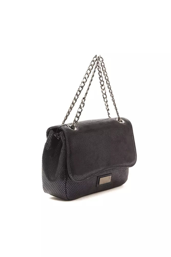 Pompei Donatella Blue Leather Women Crossbody