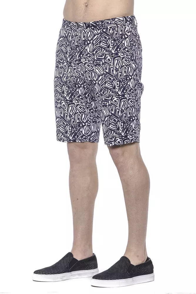 PT Torino Herren-Bermudashorts aus blauer Baumwolle