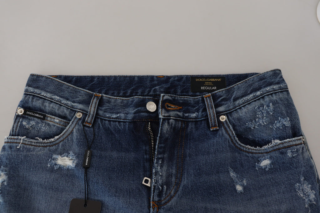 Dolce &amp; Gabbana: Schicke, zerfetzte Jeanshose für den modernen Mann