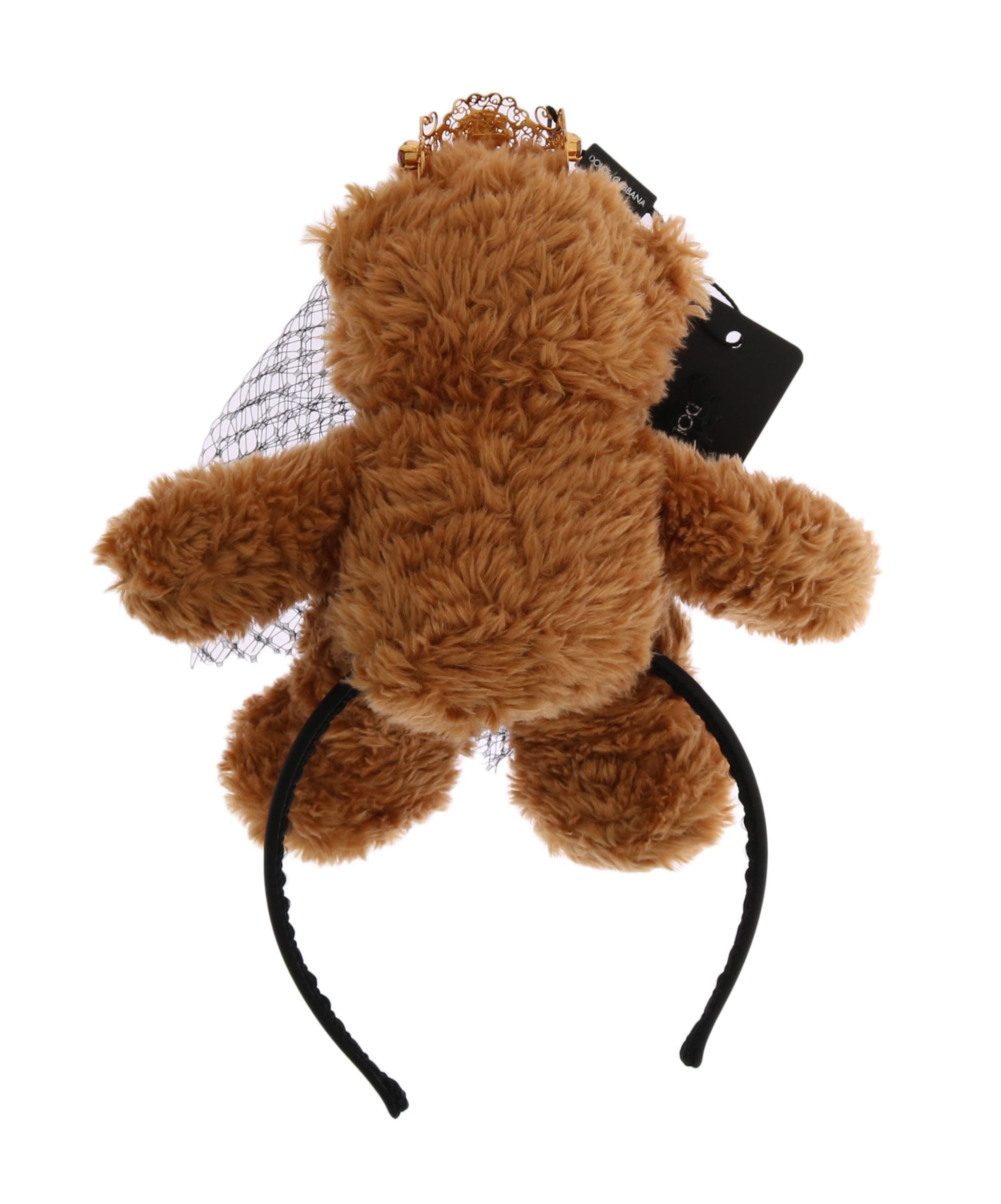 Dolce &amp; Gabbana Teddybär-Haarband mit Kristallkrone