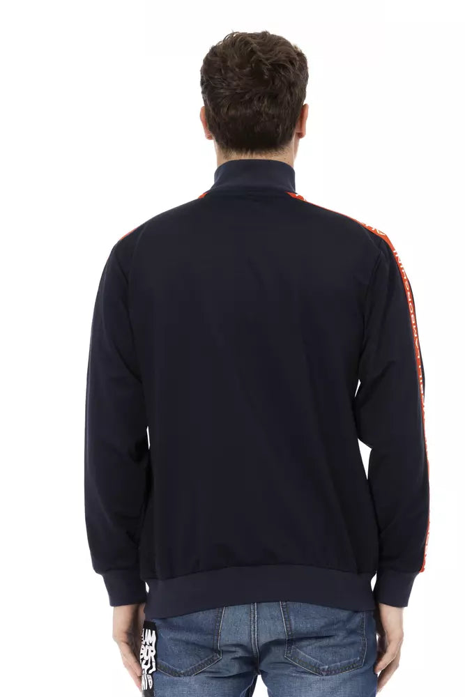 Automobili Lamborghini Blue Cotton Men Sweatshirt