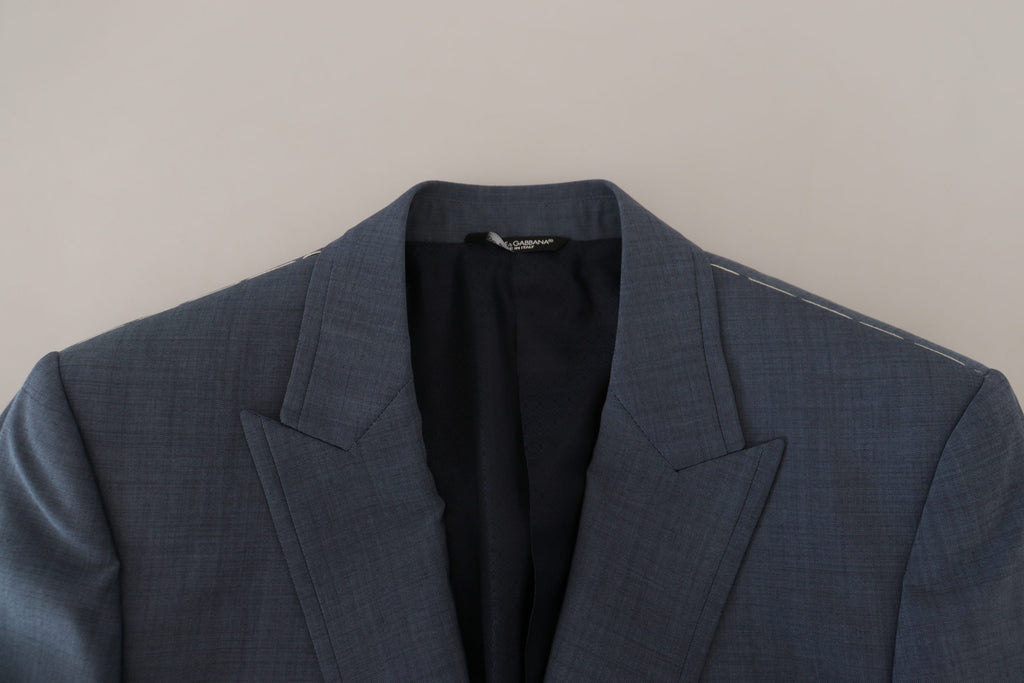 Dolce &amp; Gabbana Eleganter blauer einreihiger Sportblazer