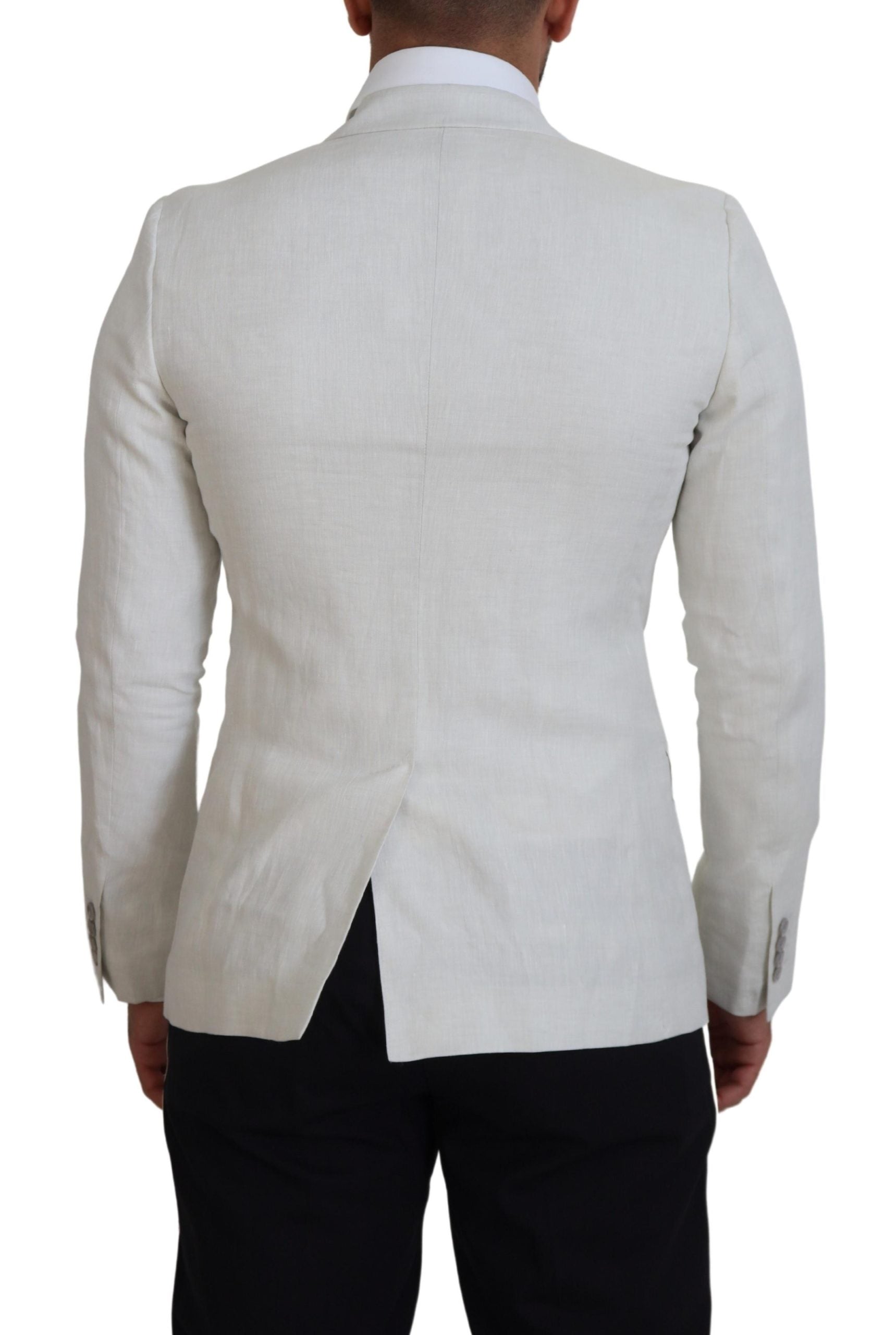 Dolce &amp; Gabbana Eleganter weißer Sicilia-Einreiher-Blazer