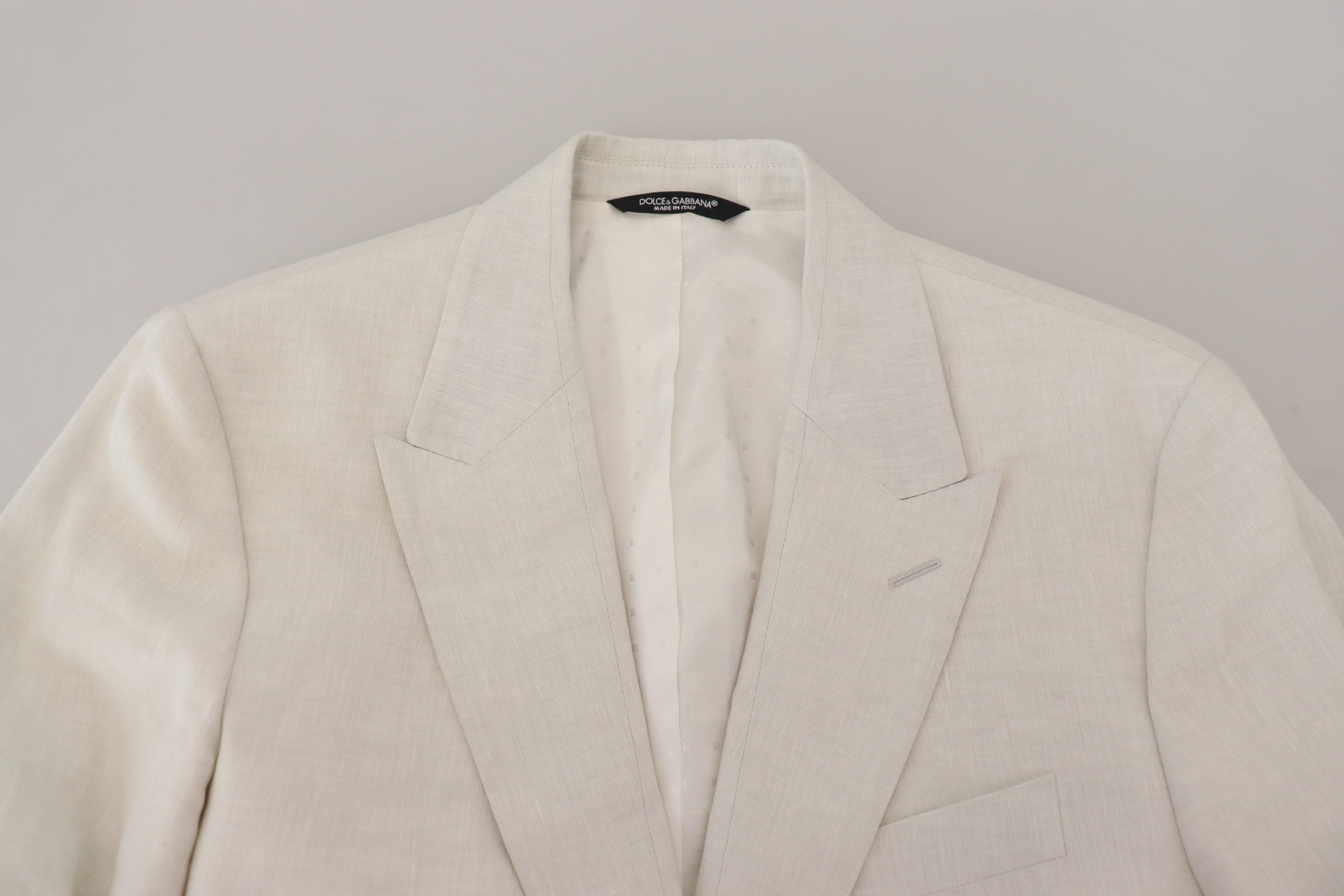 Dolce &amp; Gabbana Eleganter weißer Sicilia-Einreiher-Blazer