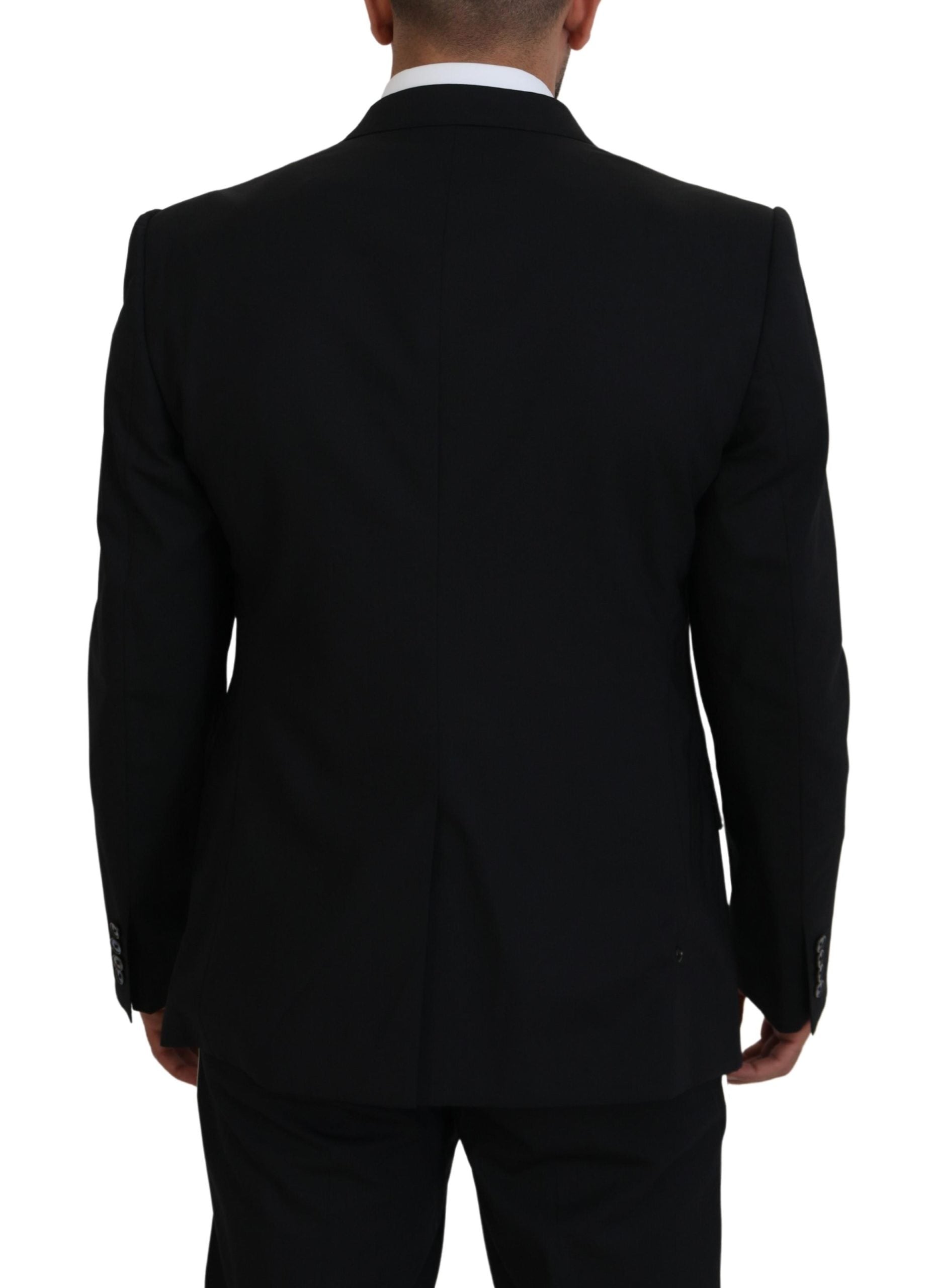 Dolce &amp; Gabbana – Schwarzer einreihiger Blazer im sizilianischen Stil
