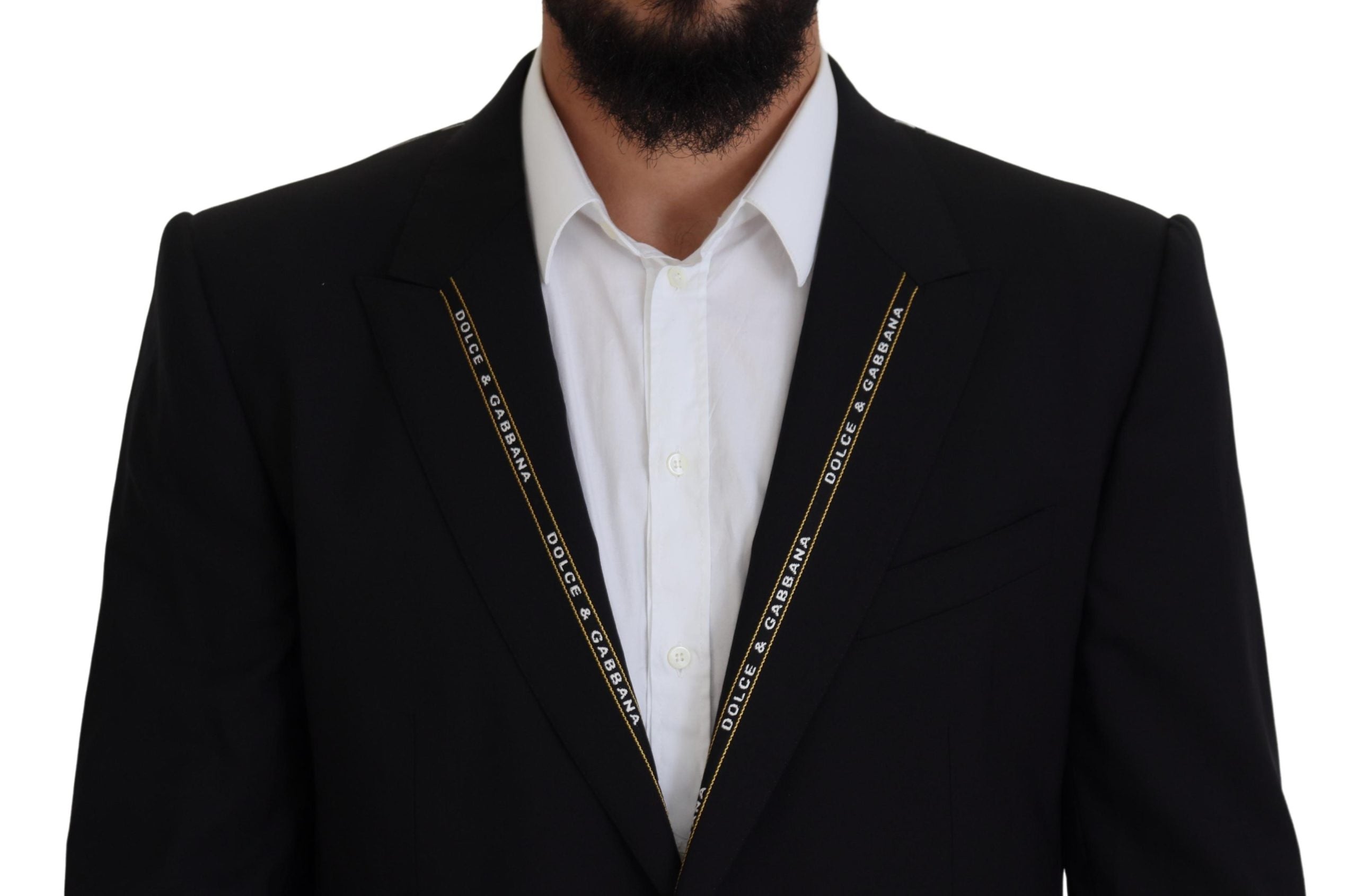 Dolce &amp; Gabbana – Schwarzer einreihiger Blazer im sizilianischen Stil