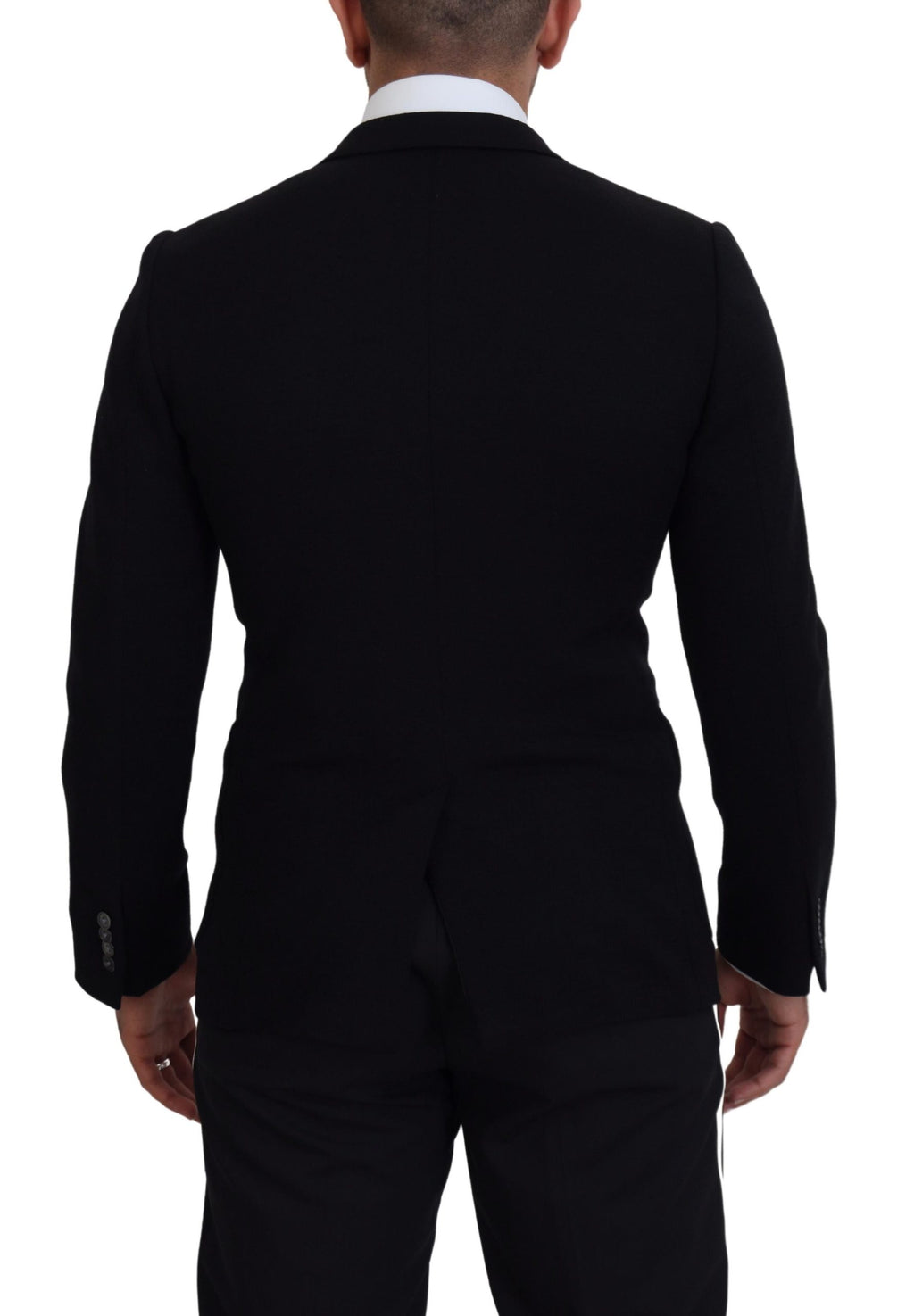 Dolce &amp; Gabbana Eleganter einreihiger schwarzer Wollblazer