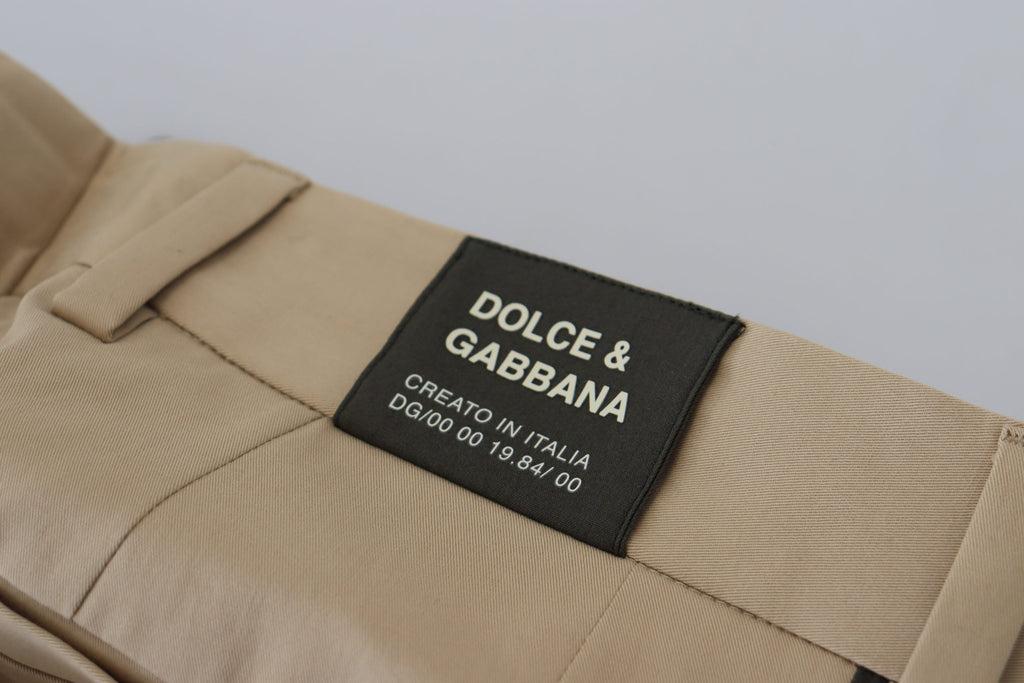 Dolce &amp; Gabbana Elegante zweifarbige Stretchhose aus Baumwolle