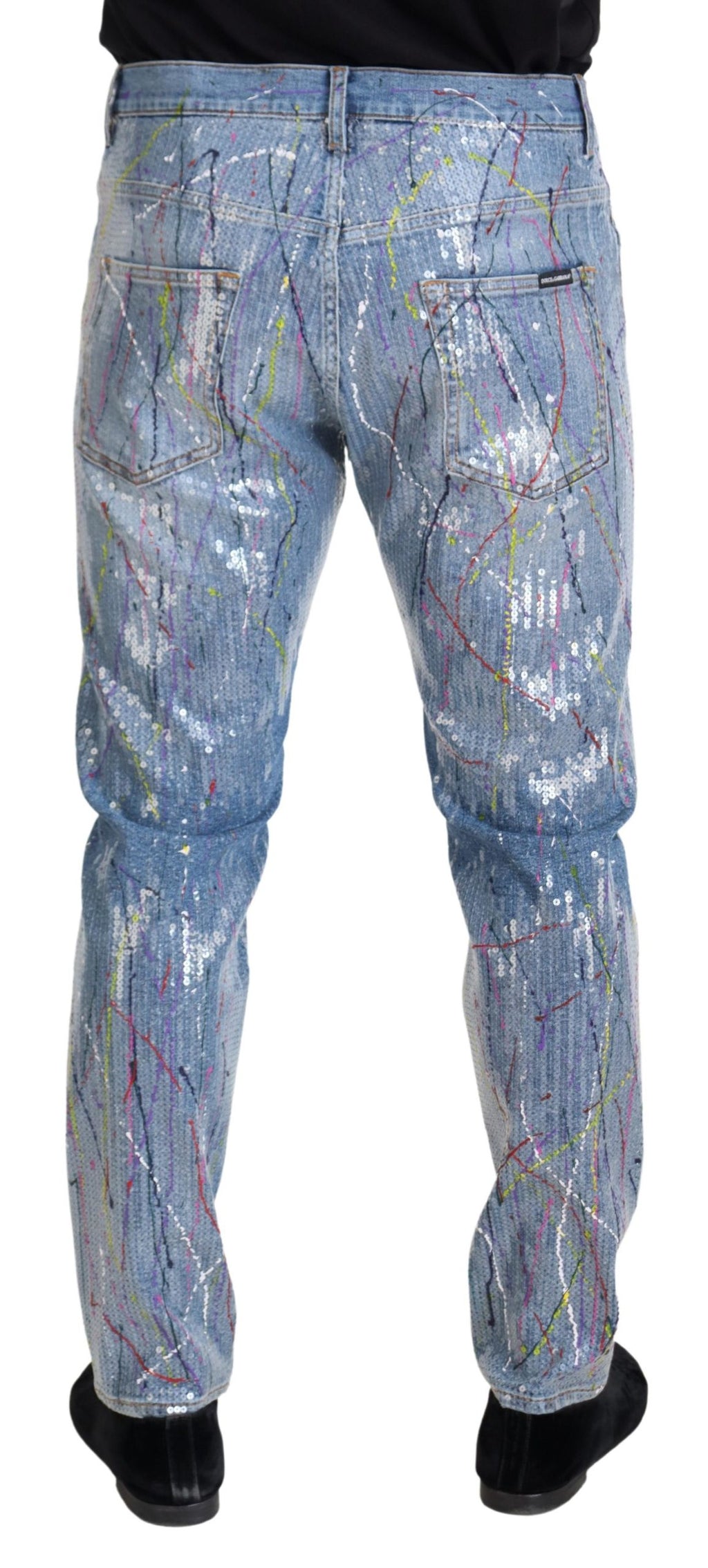 Dolce &amp; Gabbana – Exquisite Jeanshose mit Farbspritzern