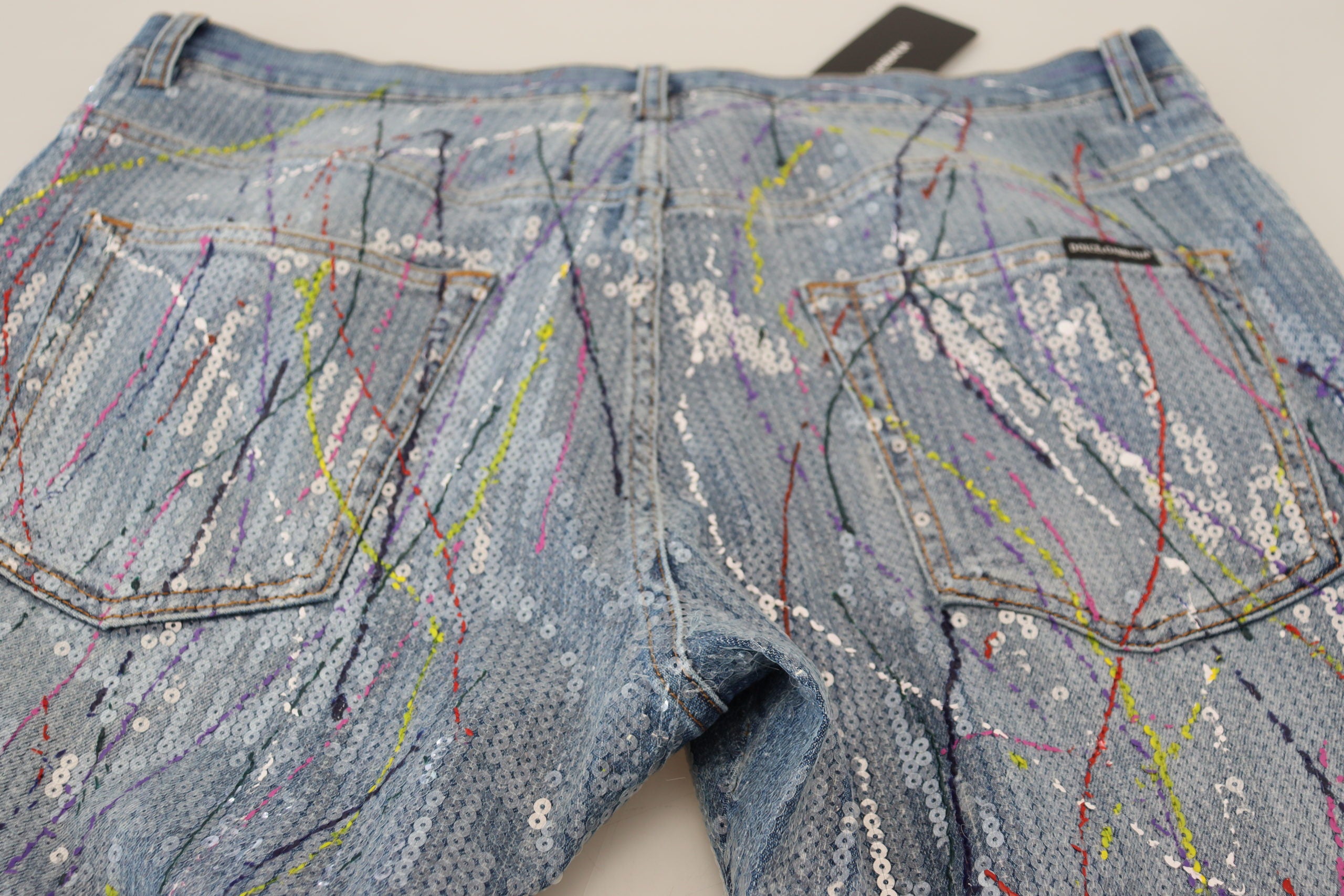 Dolce &amp; Gabbana – Exquisite Jeanshose mit Farbspritzern