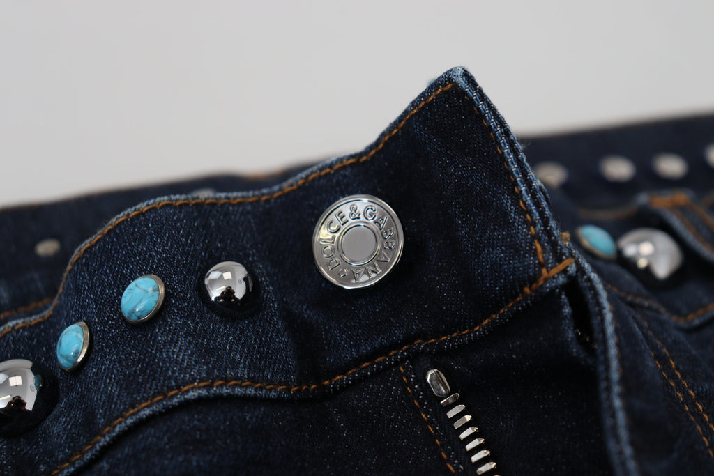 Dolce &amp; Gabbana – Opulence Denim-Jeans mit Nieten