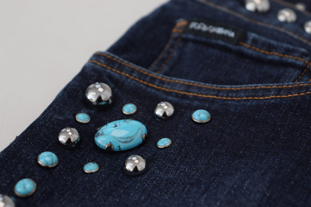 Dolce &amp; Gabbana – Opulence Denim-Jeans mit Nieten