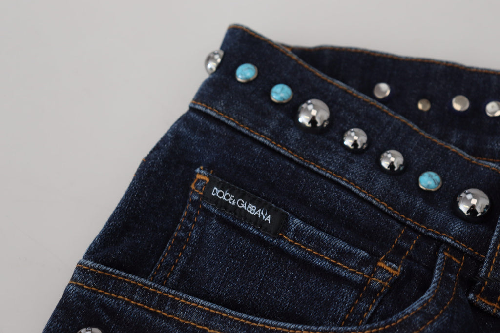 Dolce &amp; Gabbana – Opulence Denim-Jeans mit Nieten