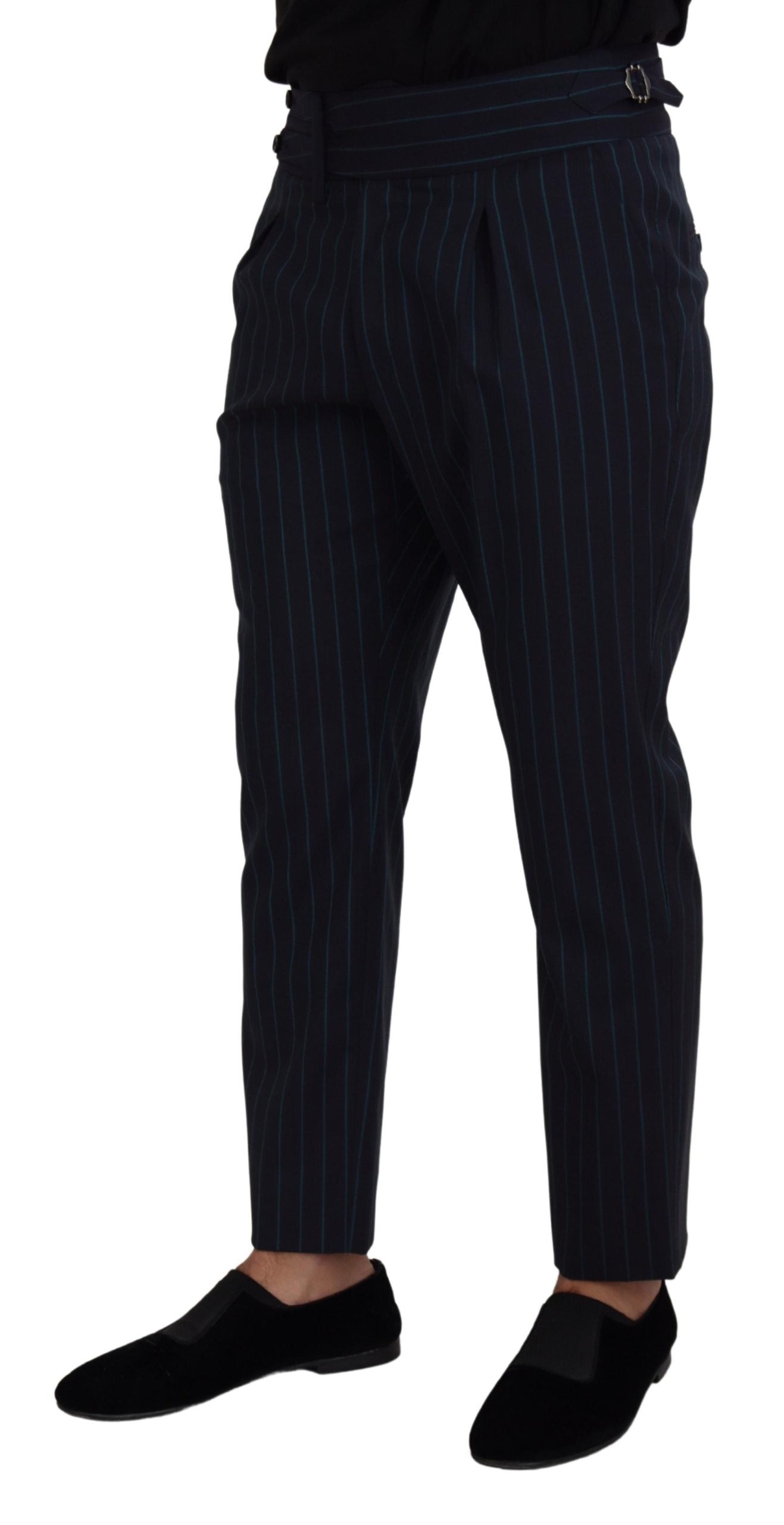 Dolce &amp; Gabbana Elegante gestreifte Hose aus Schurwolle