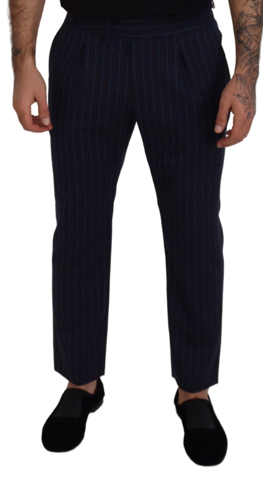 Dolce &amp; Gabbana Elegante gestreifte Hose aus Schurwolle