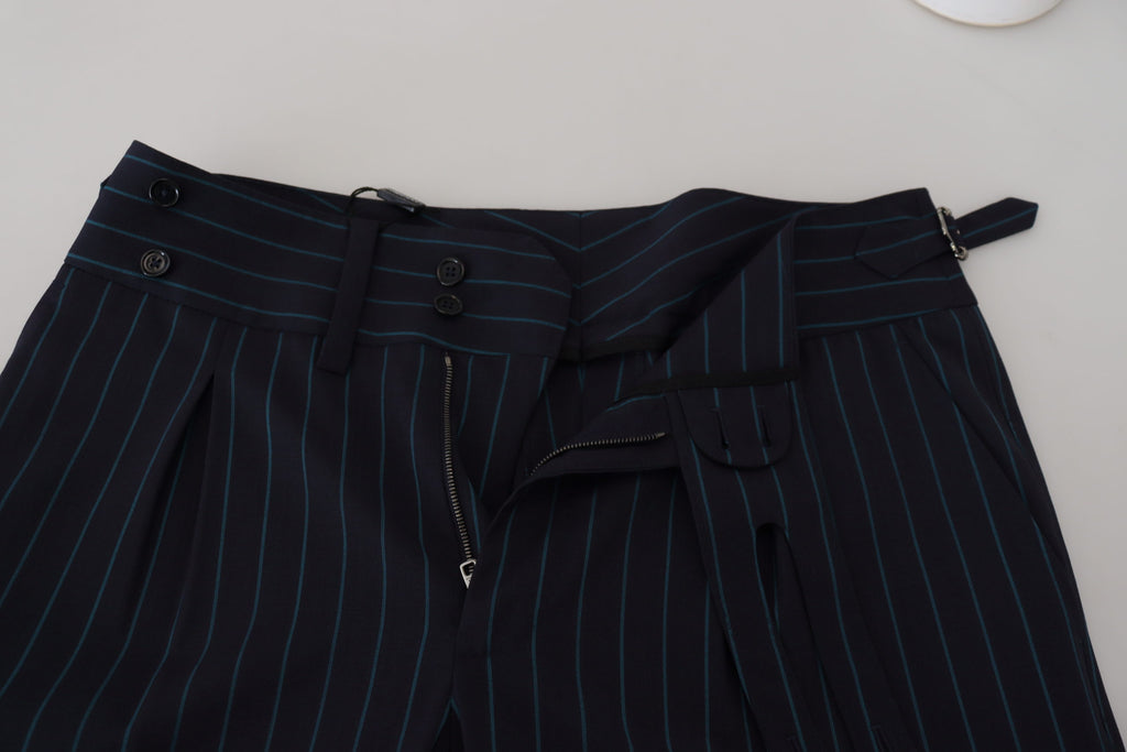Dolce &amp; Gabbana Elegante gestreifte Hose aus Schurwolle