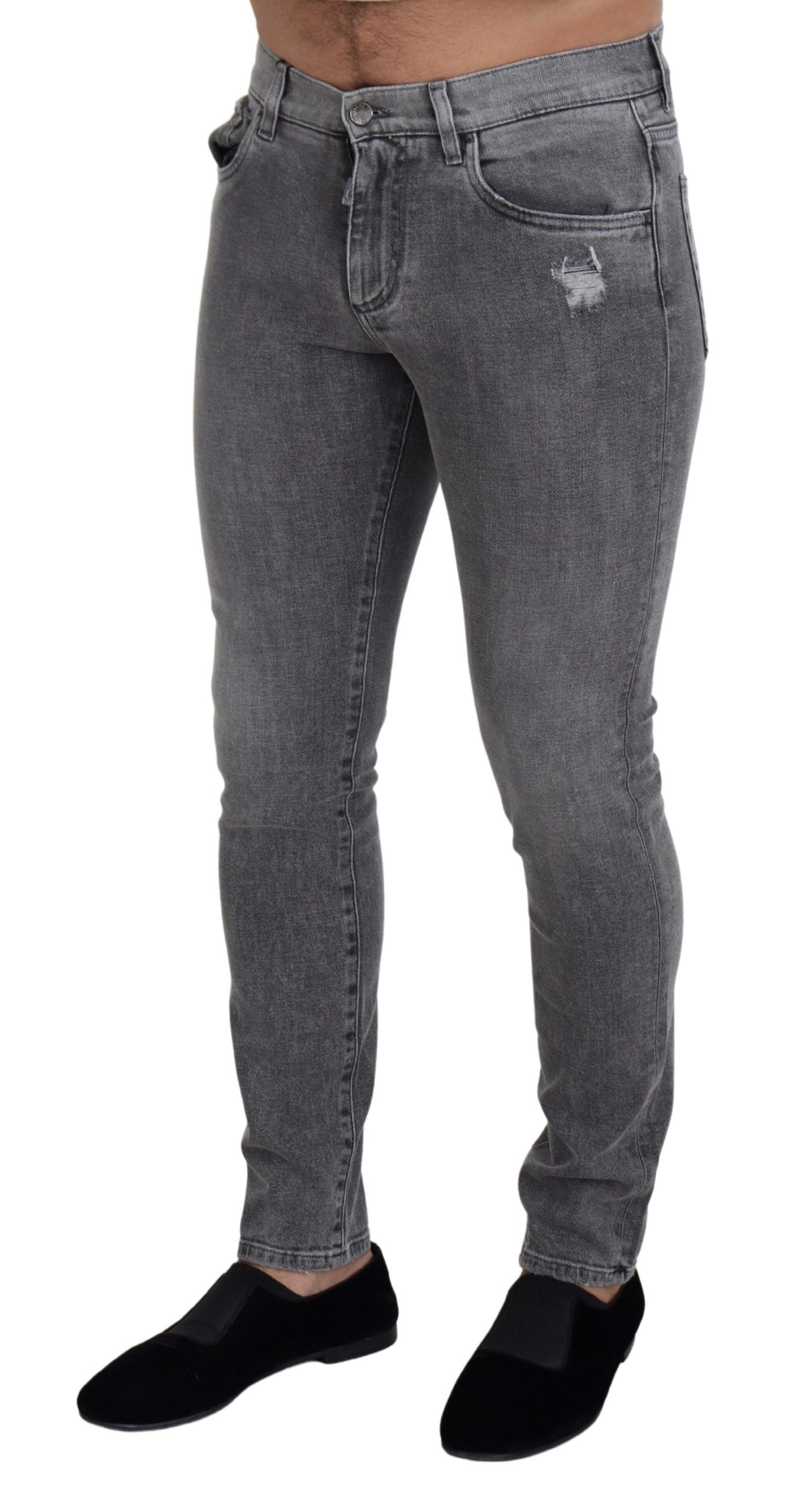 Dolce &amp; Gabbana Schicke grau verwaschene Jeanshose