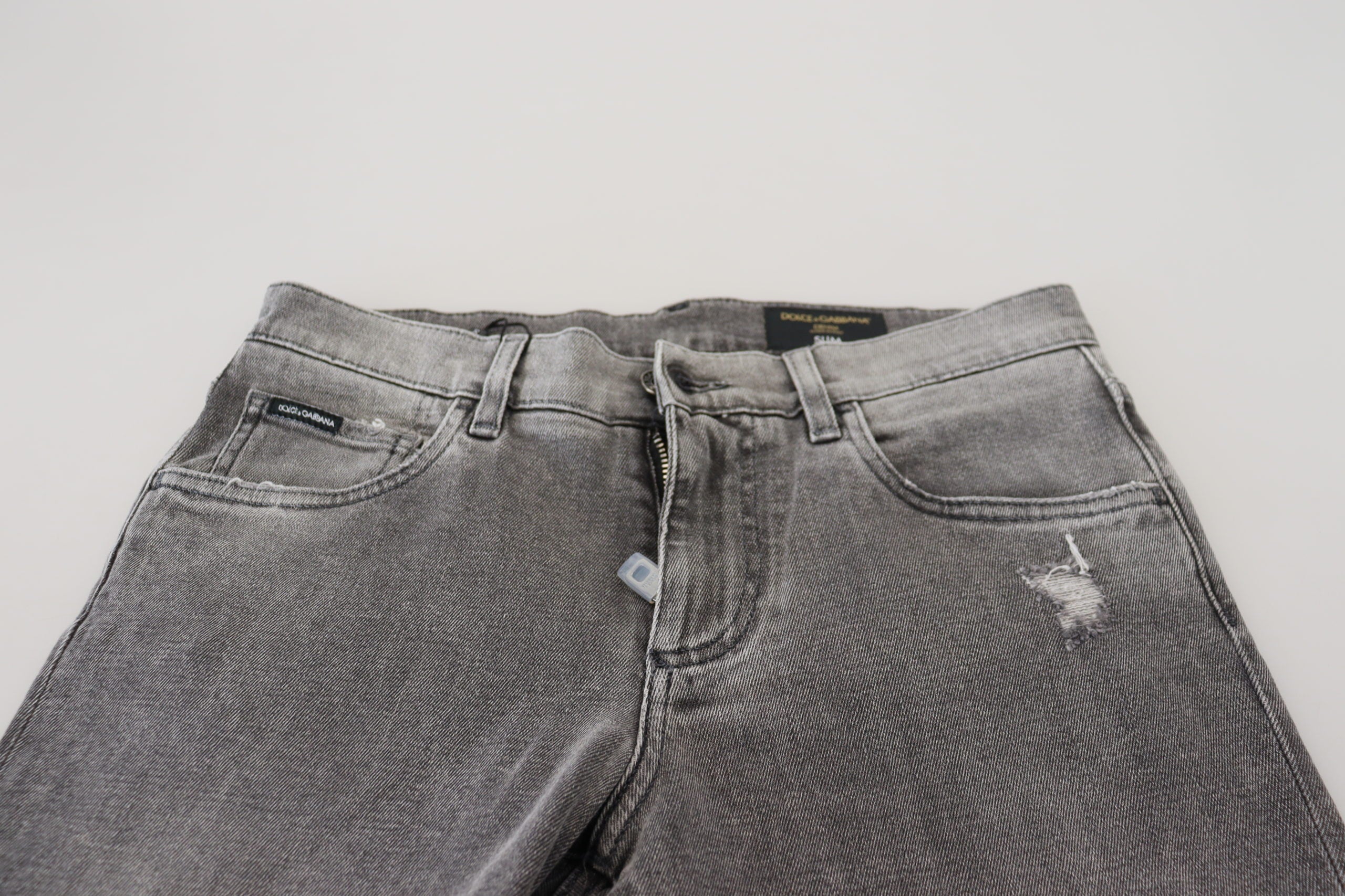 Dolce &amp; Gabbana Schicke grau verwaschene Jeanshose
