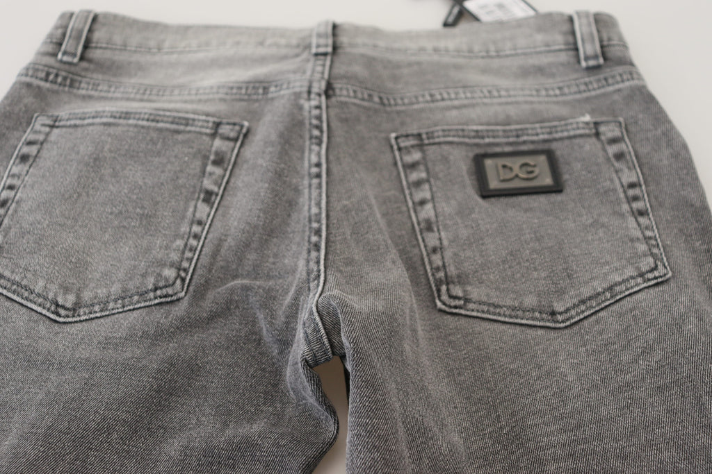 Dolce &amp; Gabbana Schicke grau verwaschene Jeanshose