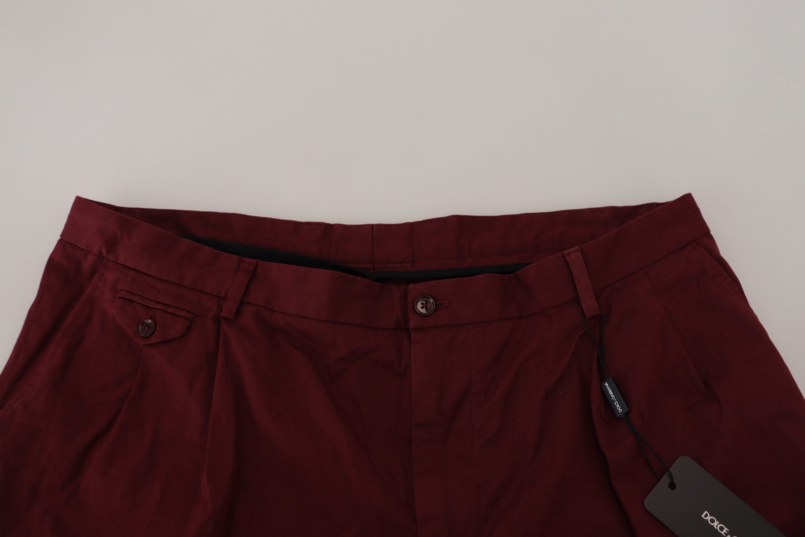 Dolce &amp; Gabbana Elegante Shorts aus kastanienbrauner Baumwollmischung