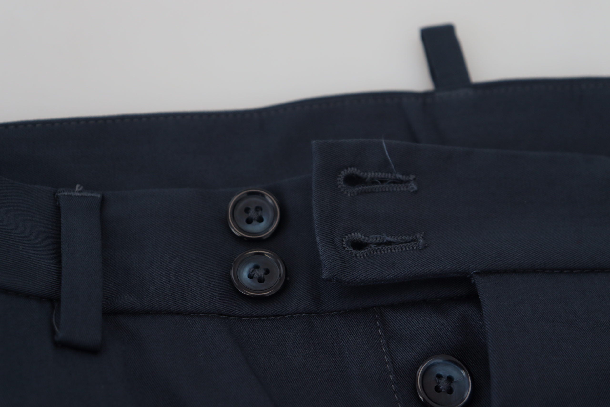 Dolce &amp; Gabbana Elegante Shorts aus blauer Baumwollmischung