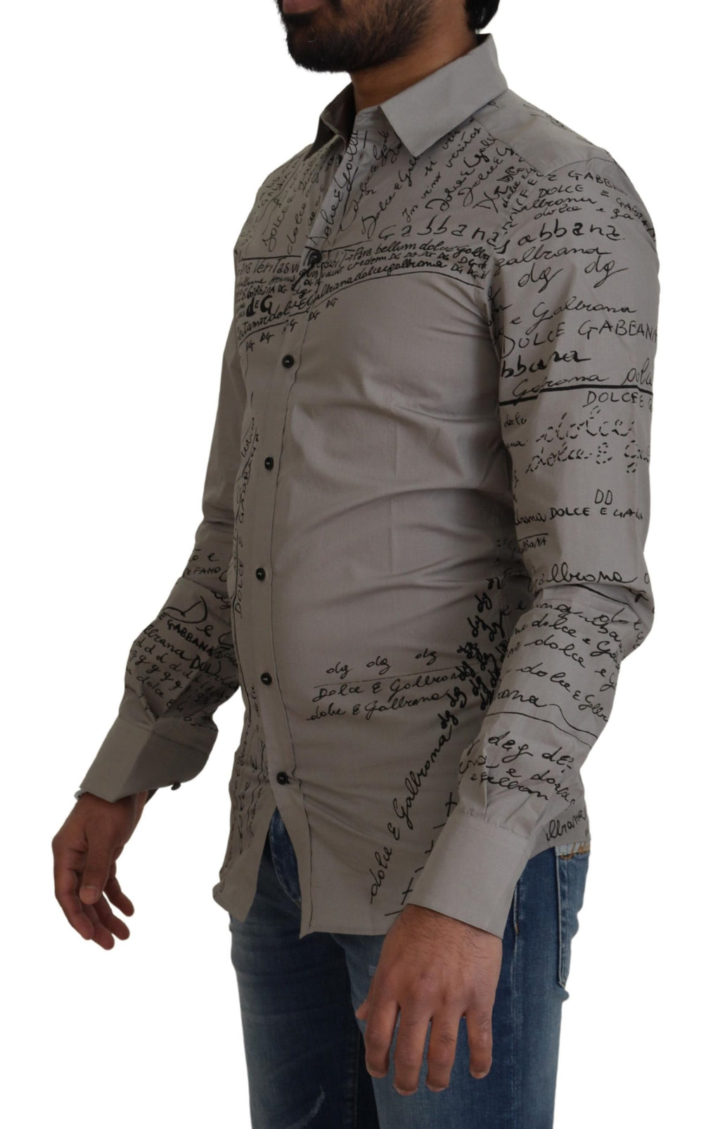 Dolce &amp; Gabbana Elegantes Slim Fit-Hemd aus Baumwolle