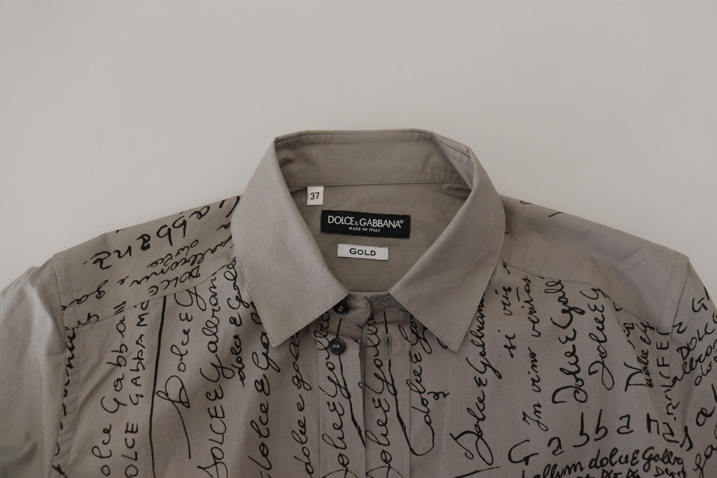 Dolce &amp; Gabbana Elegantes Slim Fit-Hemd aus Baumwolle