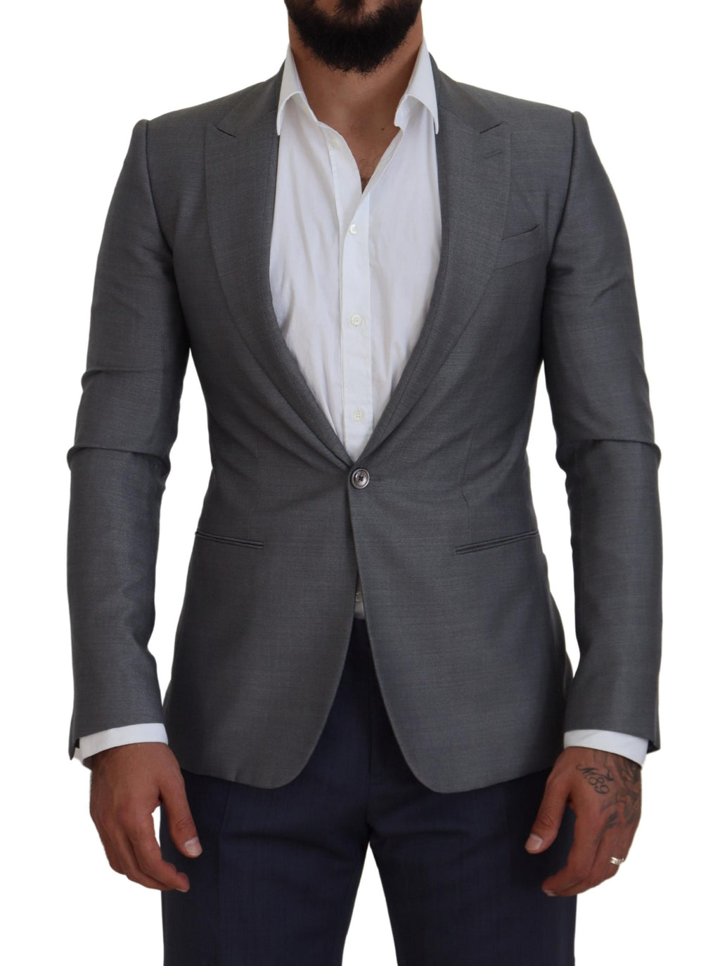 Dolce &amp; Gabbana Elegante hellgraue Sicilia-Blazerjacke