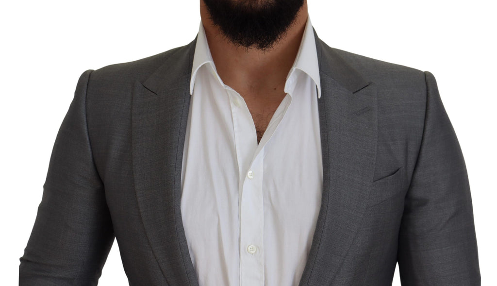 Dolce &amp; Gabbana Elegante hellgraue Sicilia-Blazerjacke