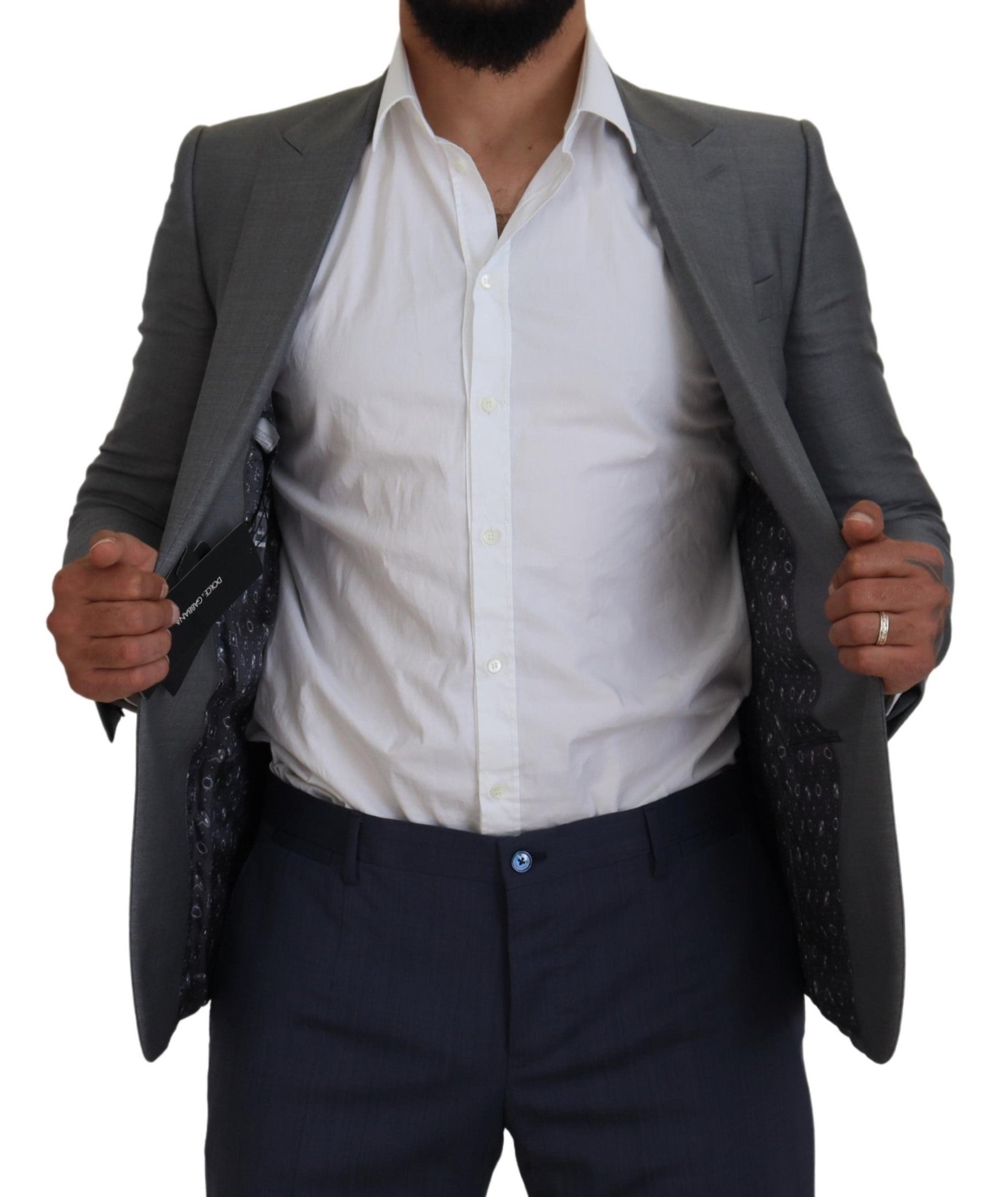 Dolce &amp; Gabbana Elegante hellgraue Sicilia-Blazerjacke